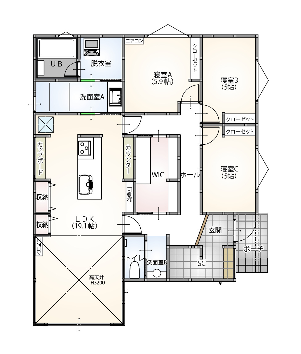 長岡稲保南新築平屋建売住宅